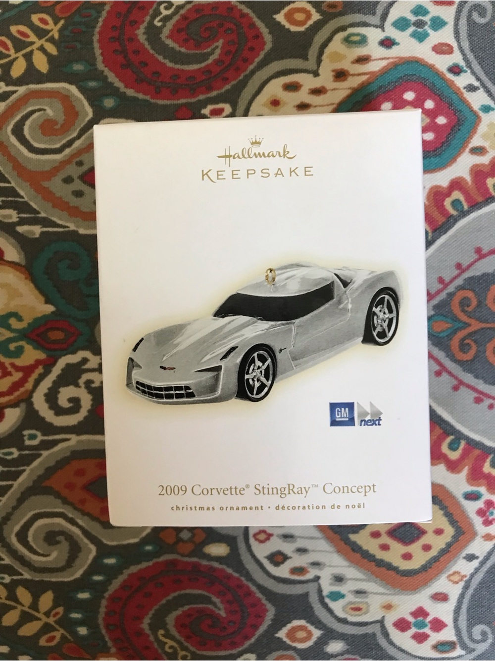 Hallmark Silver Corvette StingRay Concept Ornament